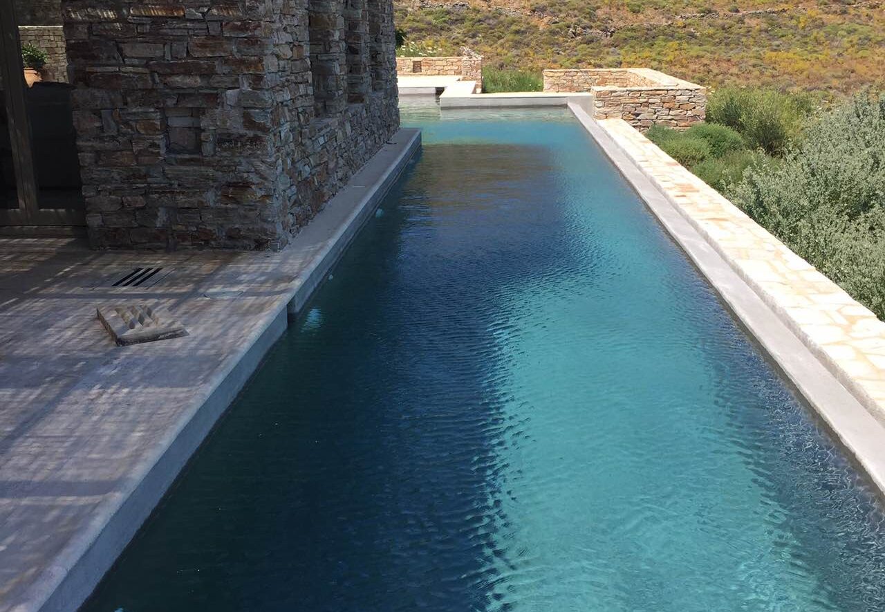 Pool renovation in Antiparos island. - image